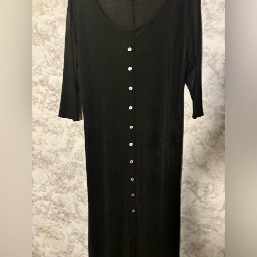 Paul Harrison long black vintage dress